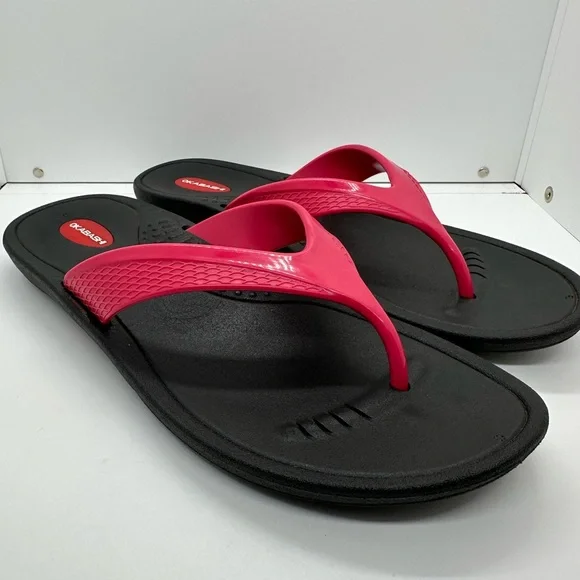 Okabashi Pink Flip Flops Sandals Women’s Size L - Picture 1 of 10